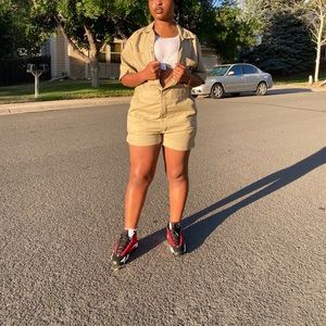 dickies romper shorts